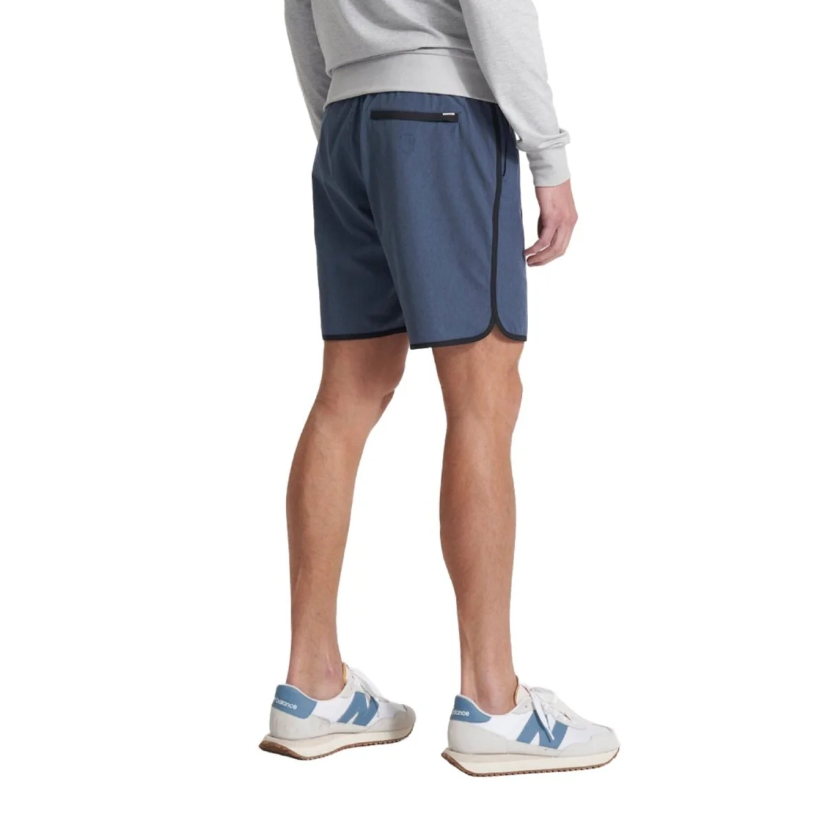 Vuori Men's Banks Short Azure Linen Texture - Image 3