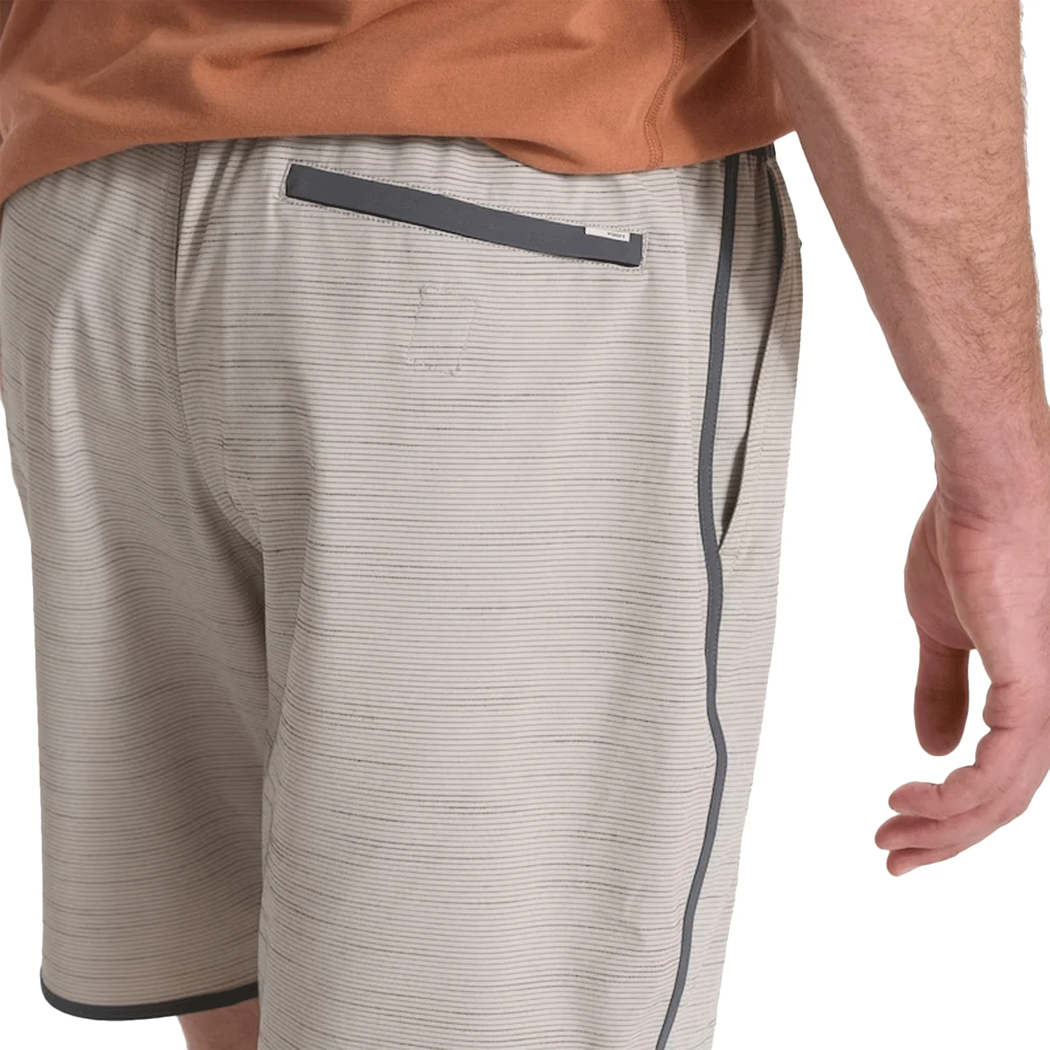 Vuori Men's Banks Short Beachsand Slub Stripe - Image 3