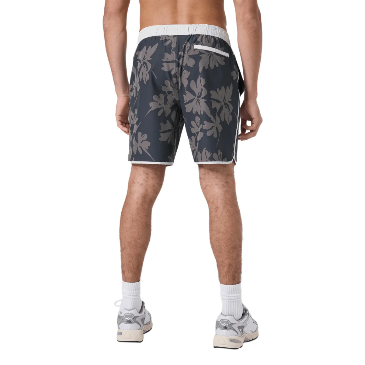 Vuori Men's Banks Short Dark Pewter Plumeria - Image 2