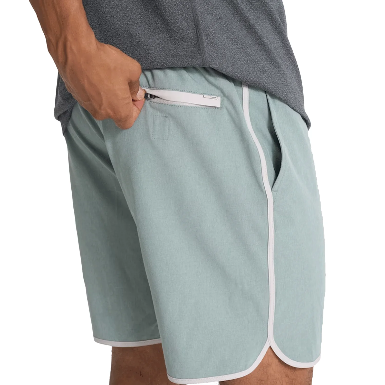 Vuori Men's Banks Short Neptune Linen Texture - Image 3