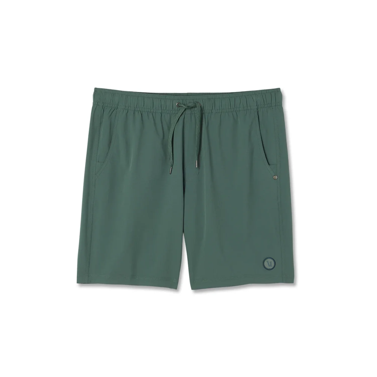 Vuori Men's Kore Lined 7" Short Agate Green Tonal - Image 2