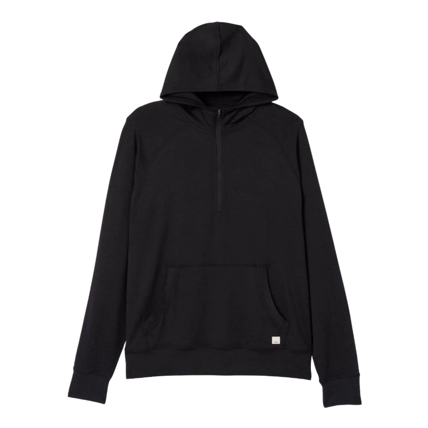 Vuori Men's Ponto Performance 1/2 Zip Hoodie Black Heather - Image 2