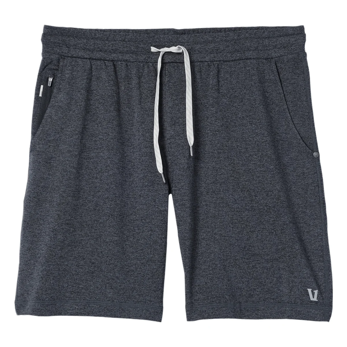 Vuori Men's Ponto Performance 7" Short Charcoal Heather - Image 4