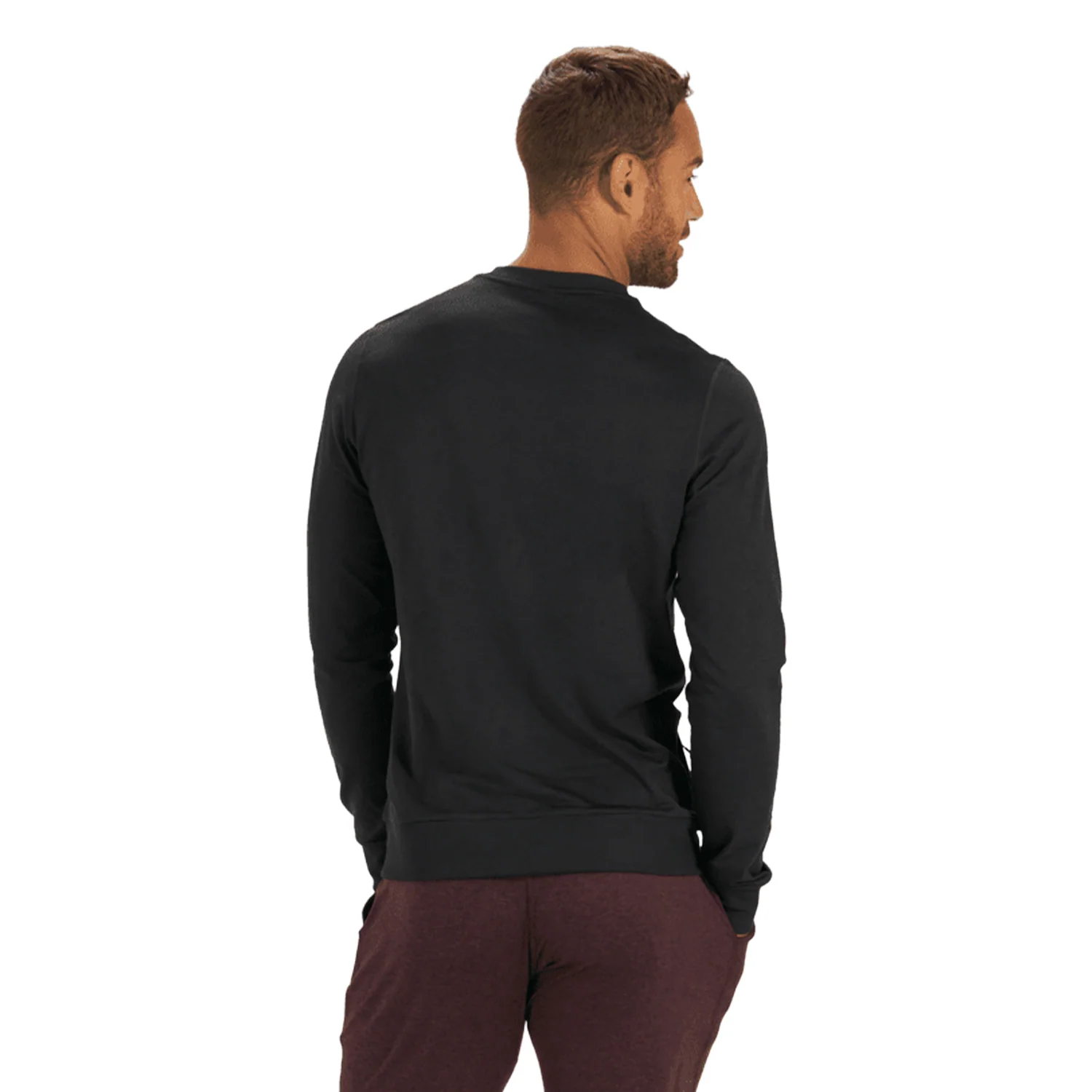Vuori Men's Ponto Performance Crew Black Heather - Image 2