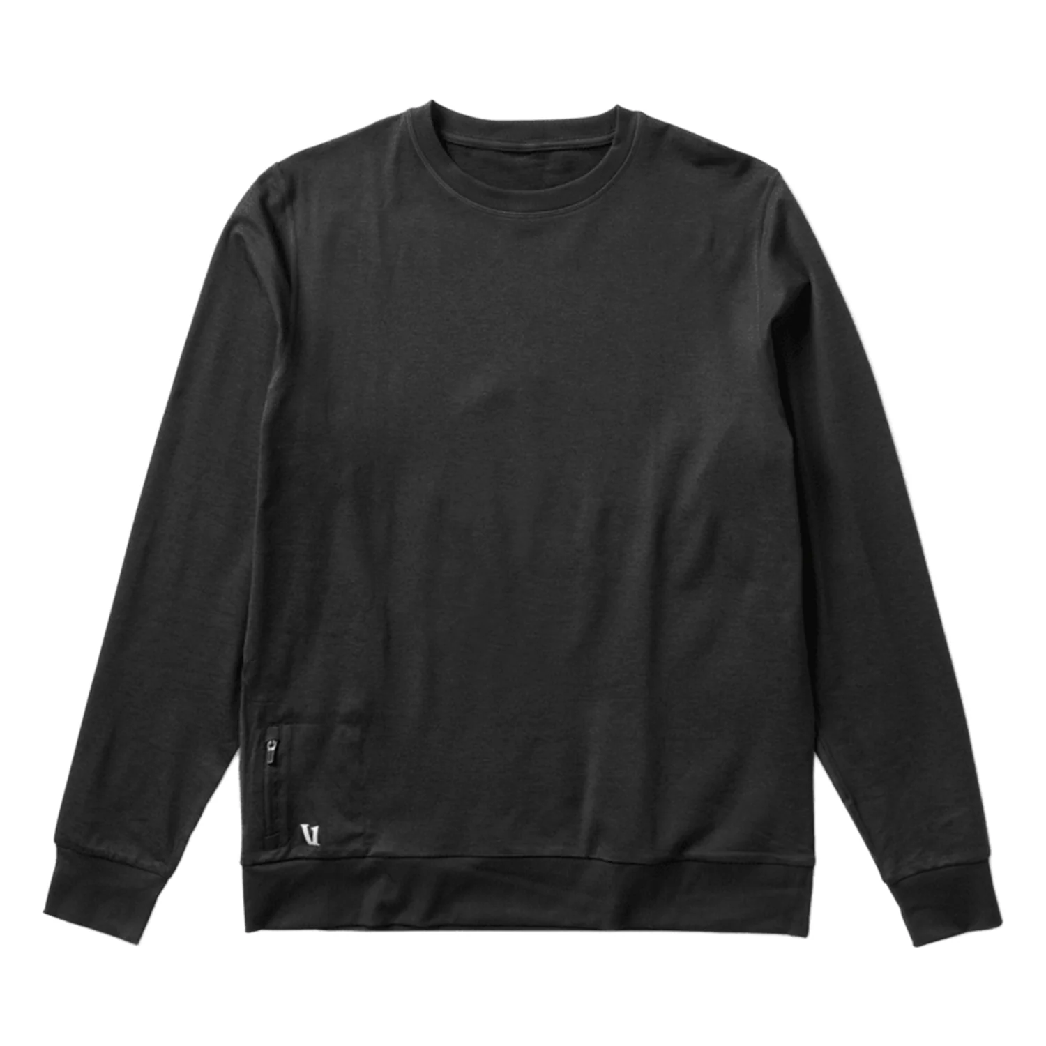 Vuori Men's Ponto Performance Crew Black Heather - Image 3