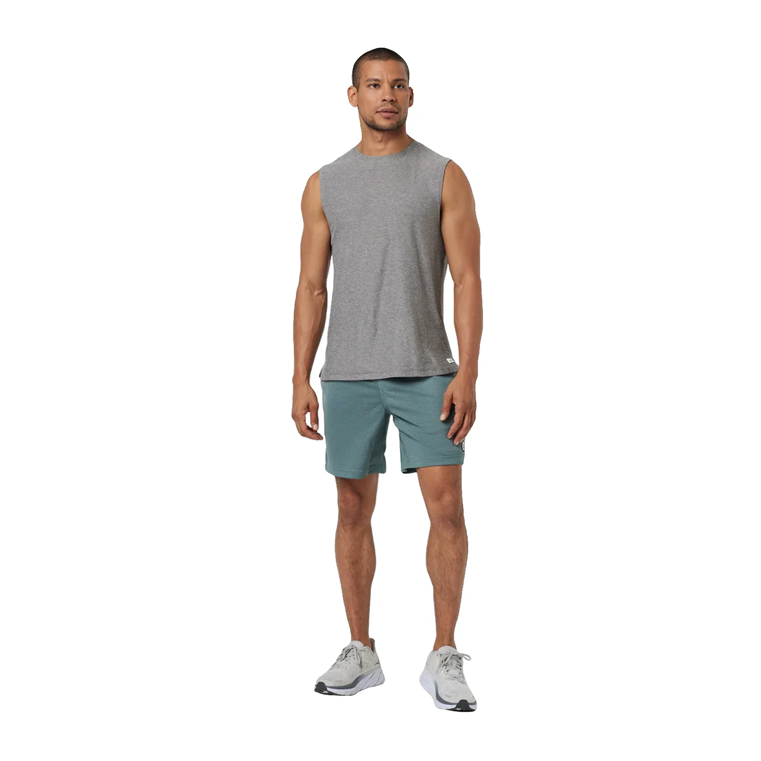 Vuori Men's Strato Muscle T Shirt Heather Grey - Image 2