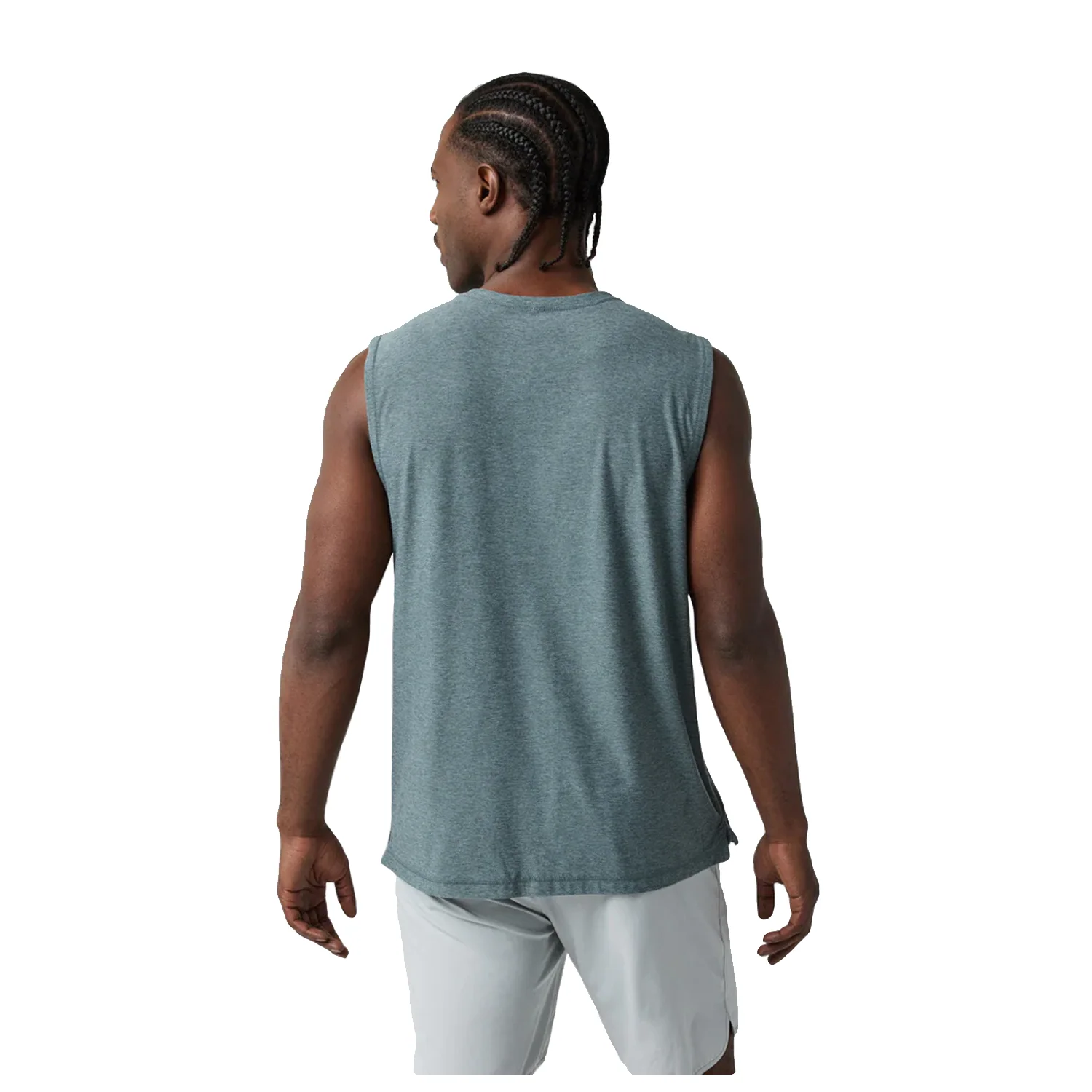 Vuori Men's Strato Muscle T Shirt Kashmir Heather - Image 2