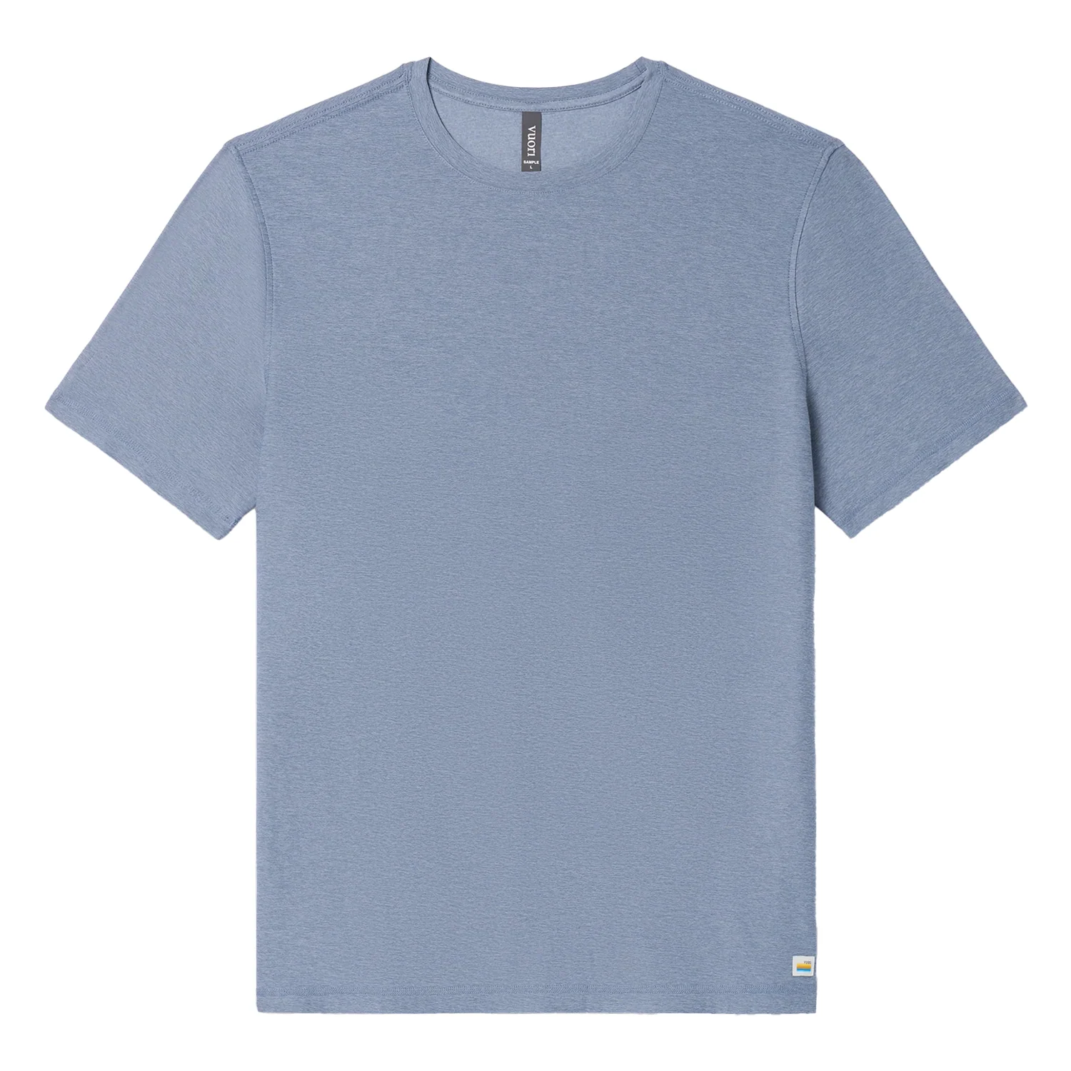Vuori Men's Strato Tech T-Shirt Chambray Heather - Image 2