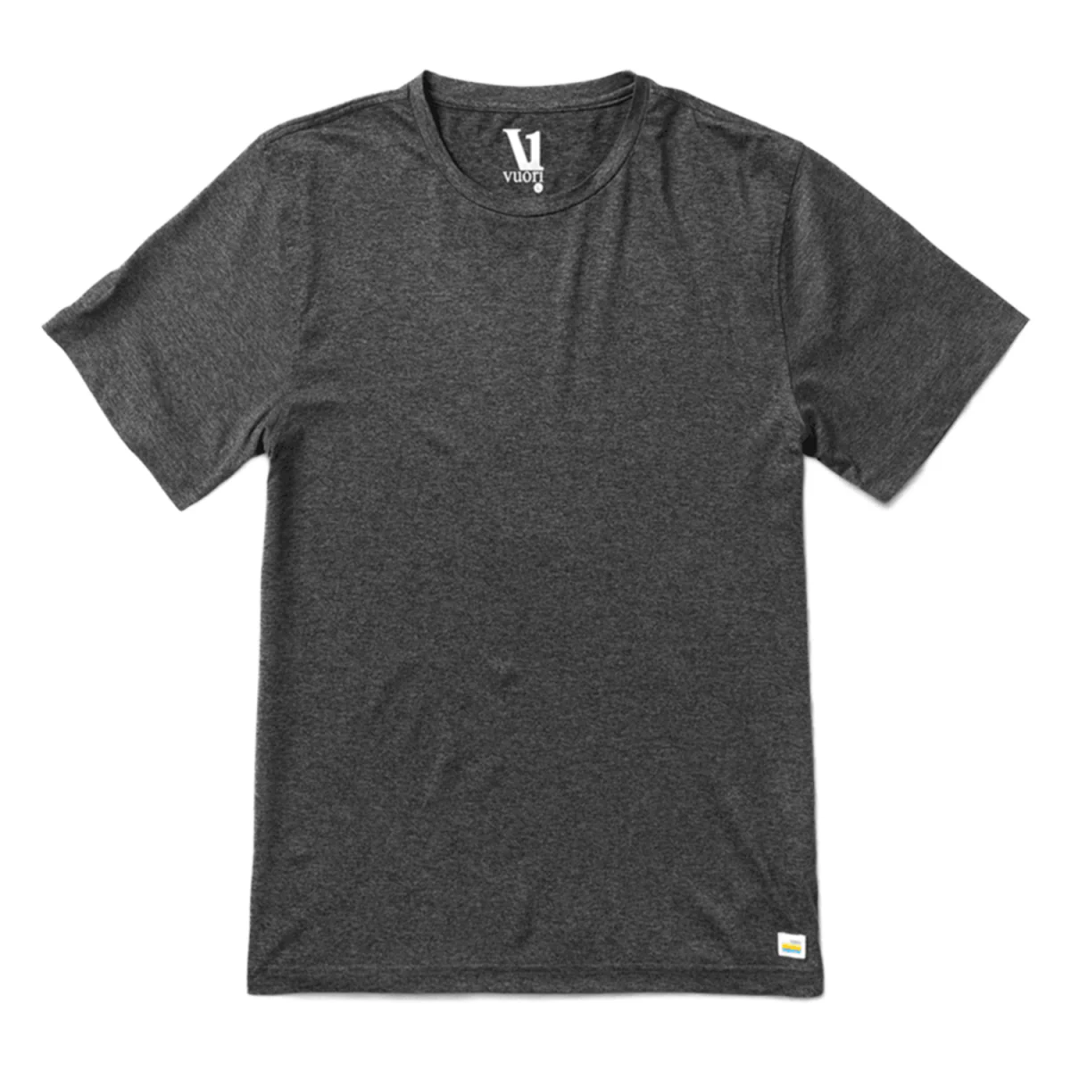 Vuori Men's Strato Tech T Shirt Charcoal Heather - Image 4