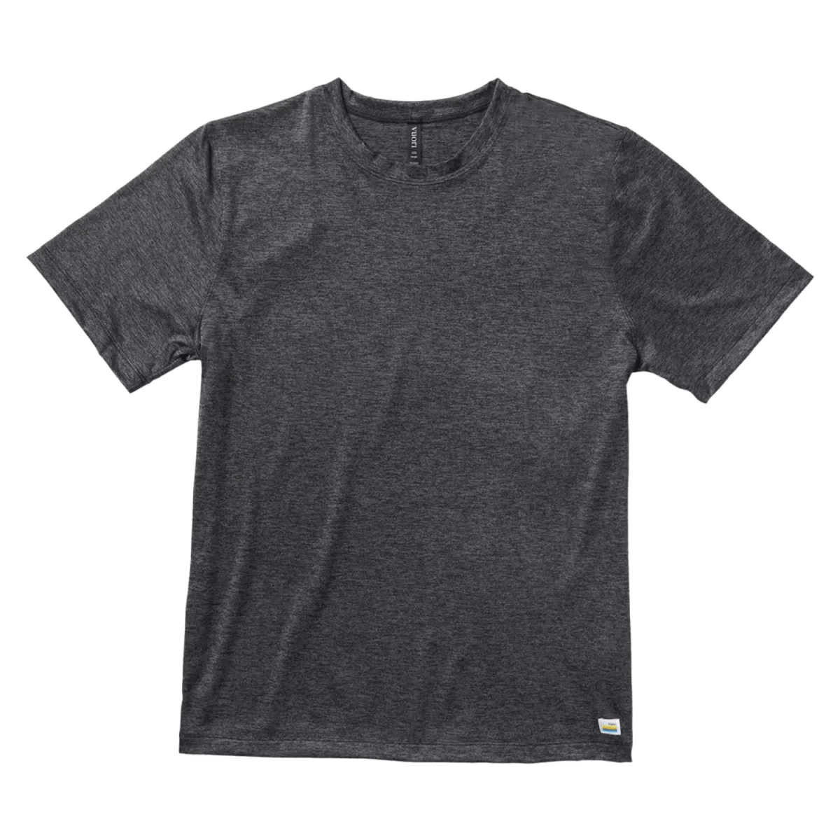 Vuori Men's Strato Tech T Shirt Charcoal Heather - Image 5