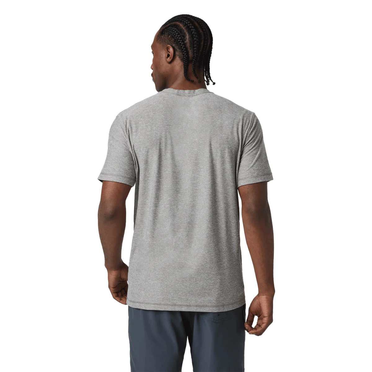 Vuori Men's Strato Tech T Shirt Heather Grey - Image 2