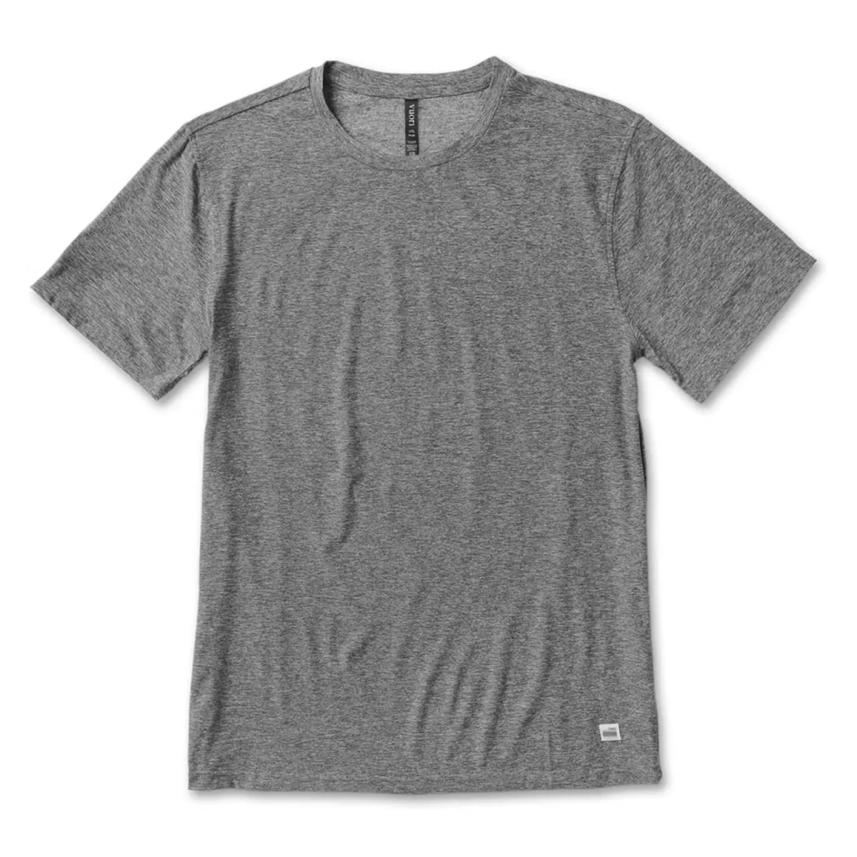 Vuori Men's Strato Tech T Shirt Heather Grey - Image 3