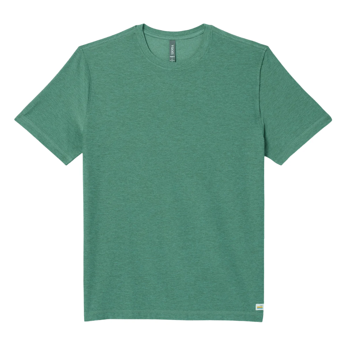 Vuori Men's Strato Tech T-Shirt Hedge Green Heather - Image 2