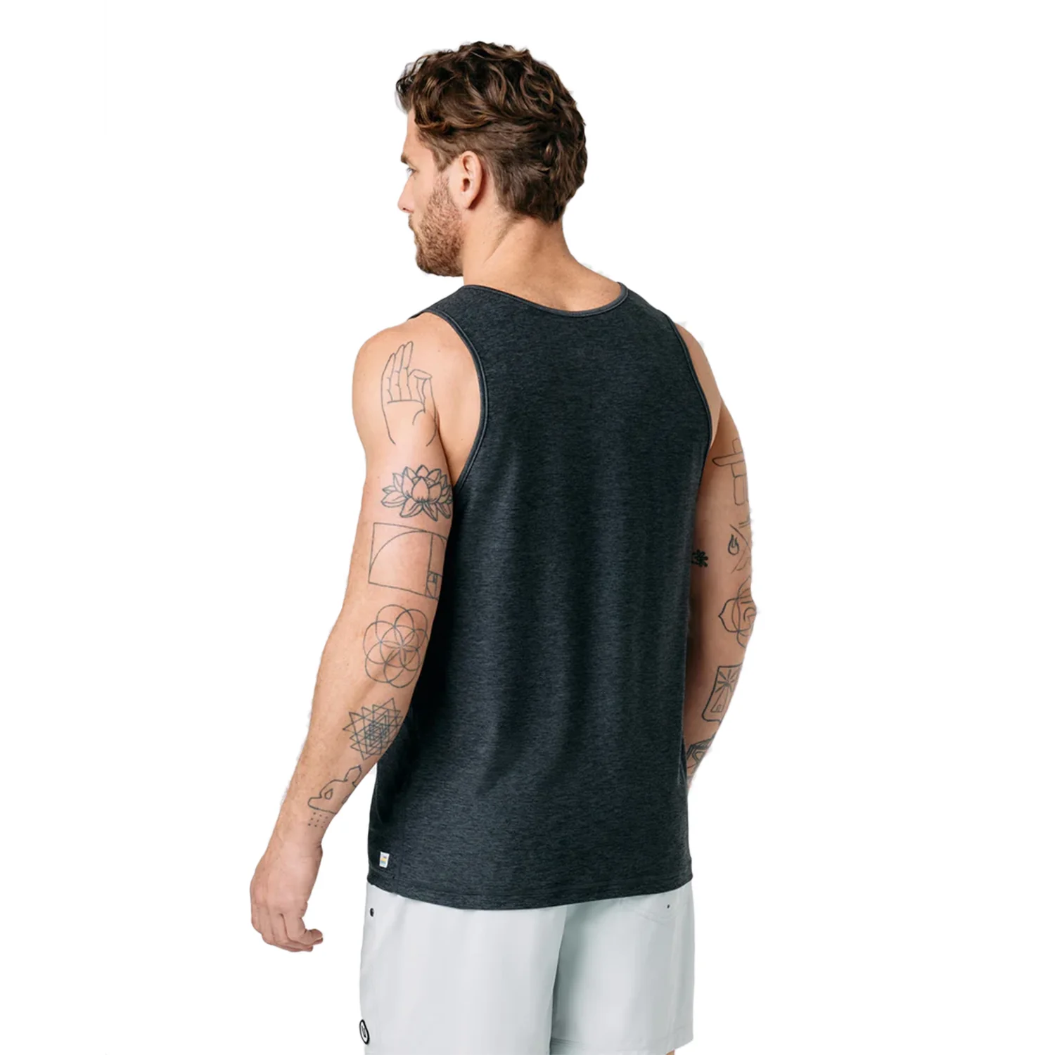Vuori Men's Strato Tech Tank Charcoal Heather - Image 2