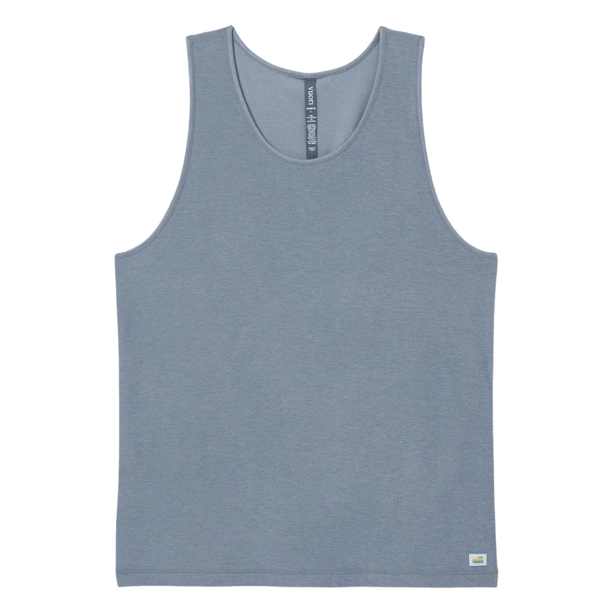 Vuori Men's Strato Tech Tank Dusty Blue Heather - Image 3