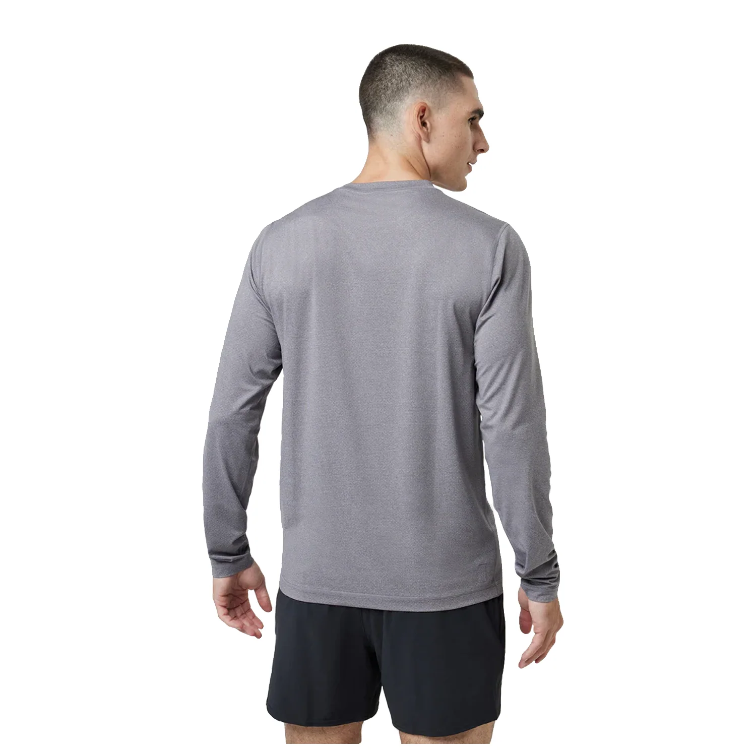 Vuori Men's Tradewind Performance 2.0 L/S Top Port Heather - Image 2