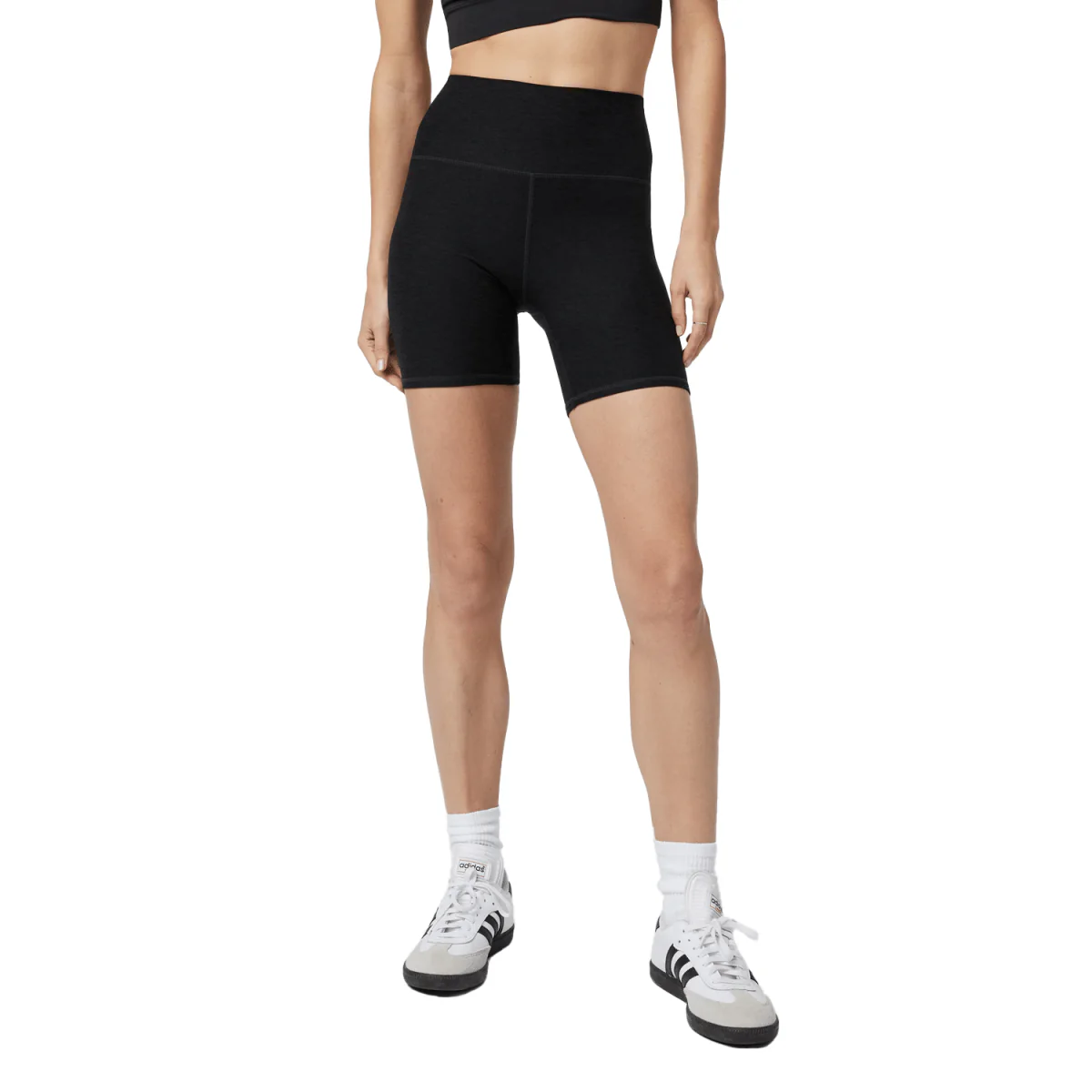 Vuori Women's Clean Elevation Shorty Black Heather - Image 2
