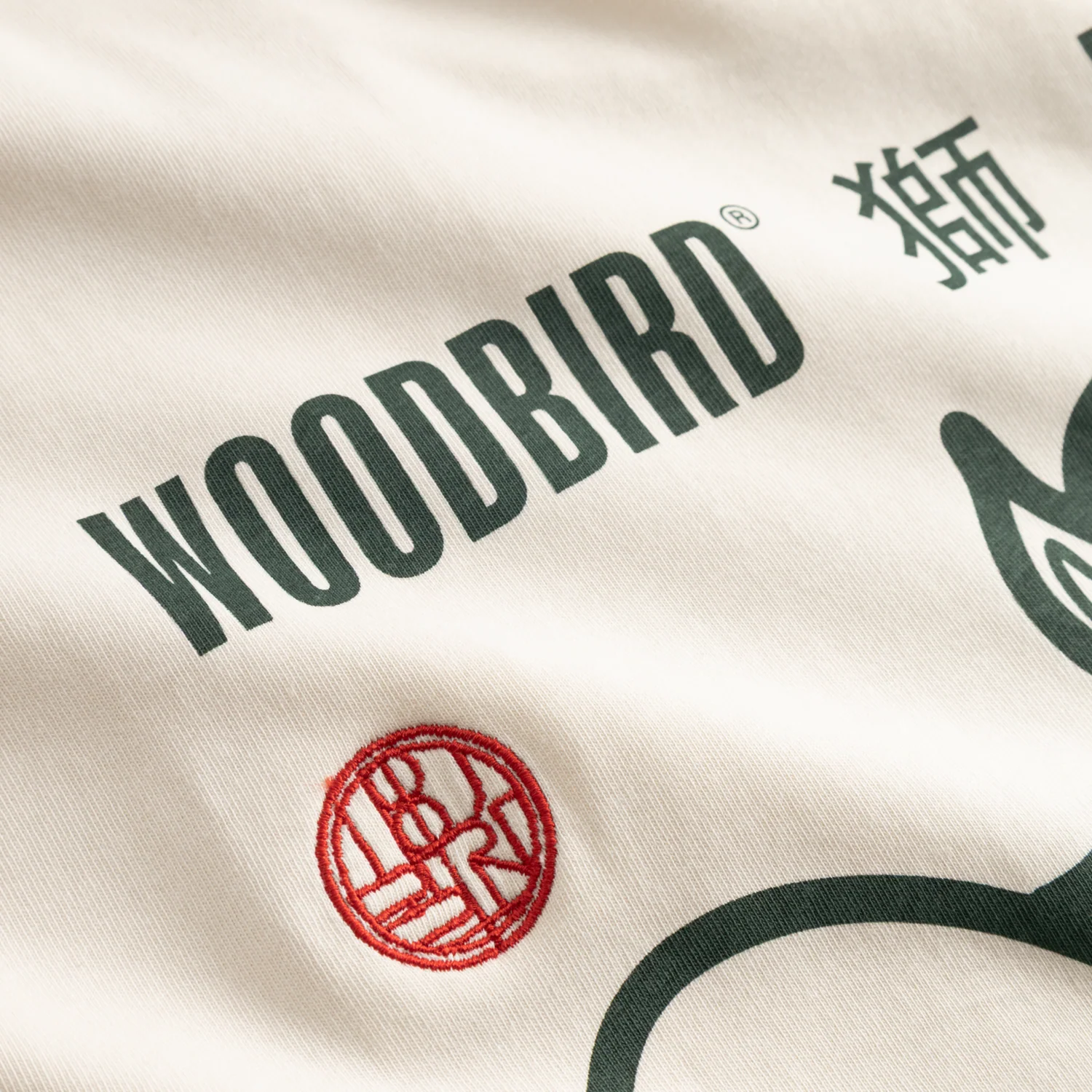 Woodbird Men's Beam Lion T Shirt Off White - Image 4
