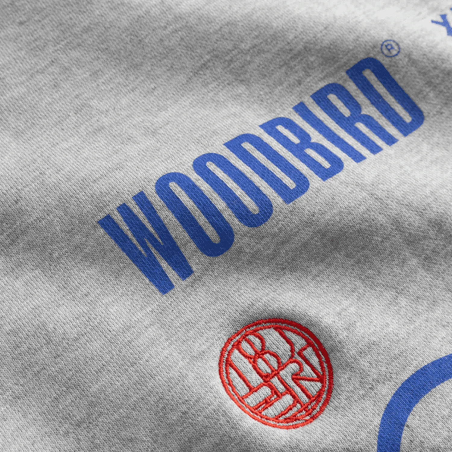 Woodbird Men's Cane Lion Crew Light Grey Melange - Image 3