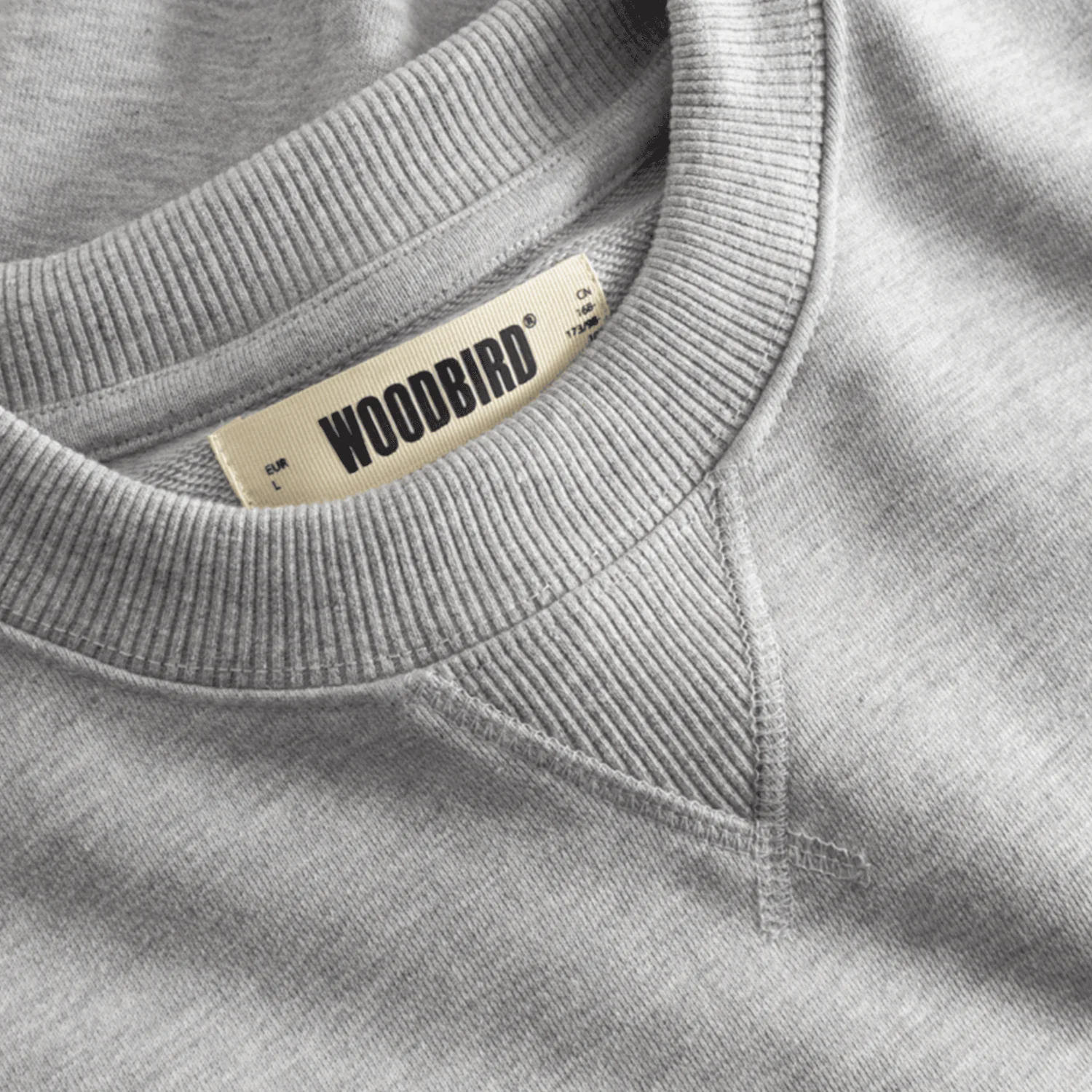 Woodbird Men's Cane Lion Crew Light Grey Melange - Image 4