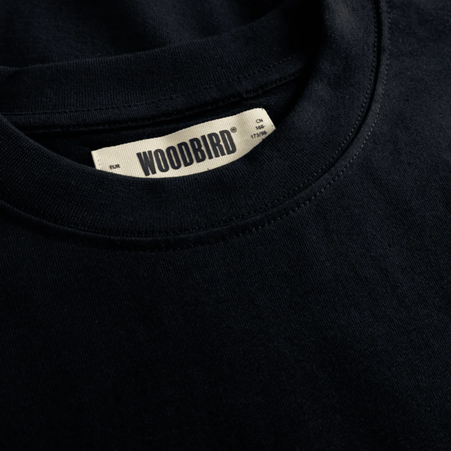 Woodbird Men's Joes L/S Logo T-Shirt Black - Image 3