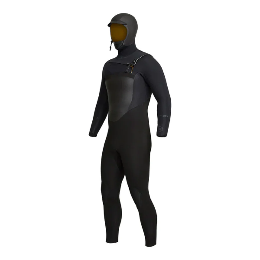 Xcel Men's Drylock 5/4mm Hooded Wetsuit Black - Image 3