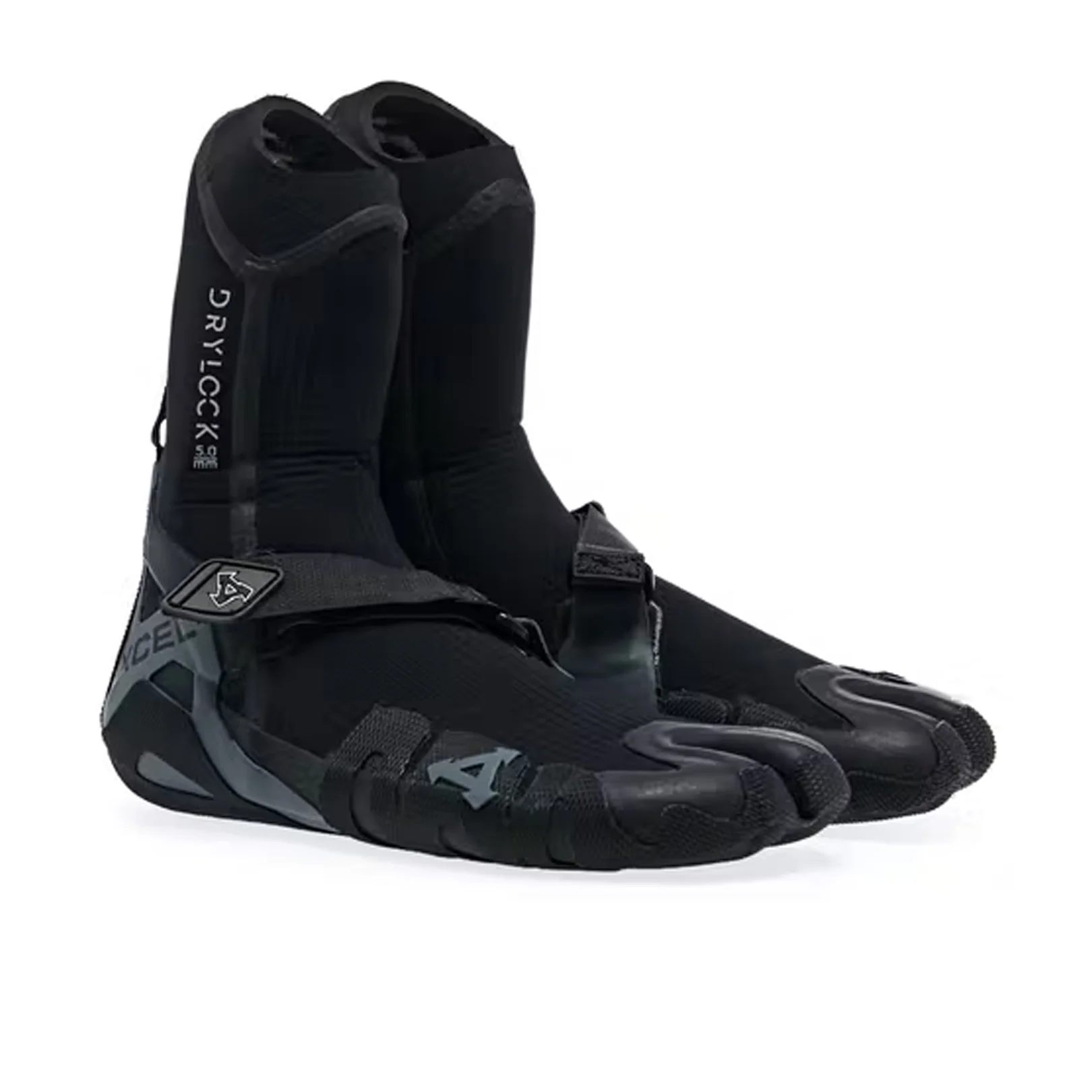 Xcel Drylock Split Toe  Surf Boots 5mm Black-Grey - Image 3