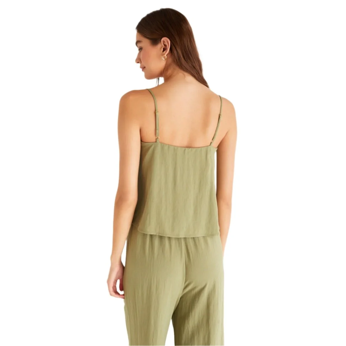 Z Supply Women's Annie Tank Olive Branch - Image 3