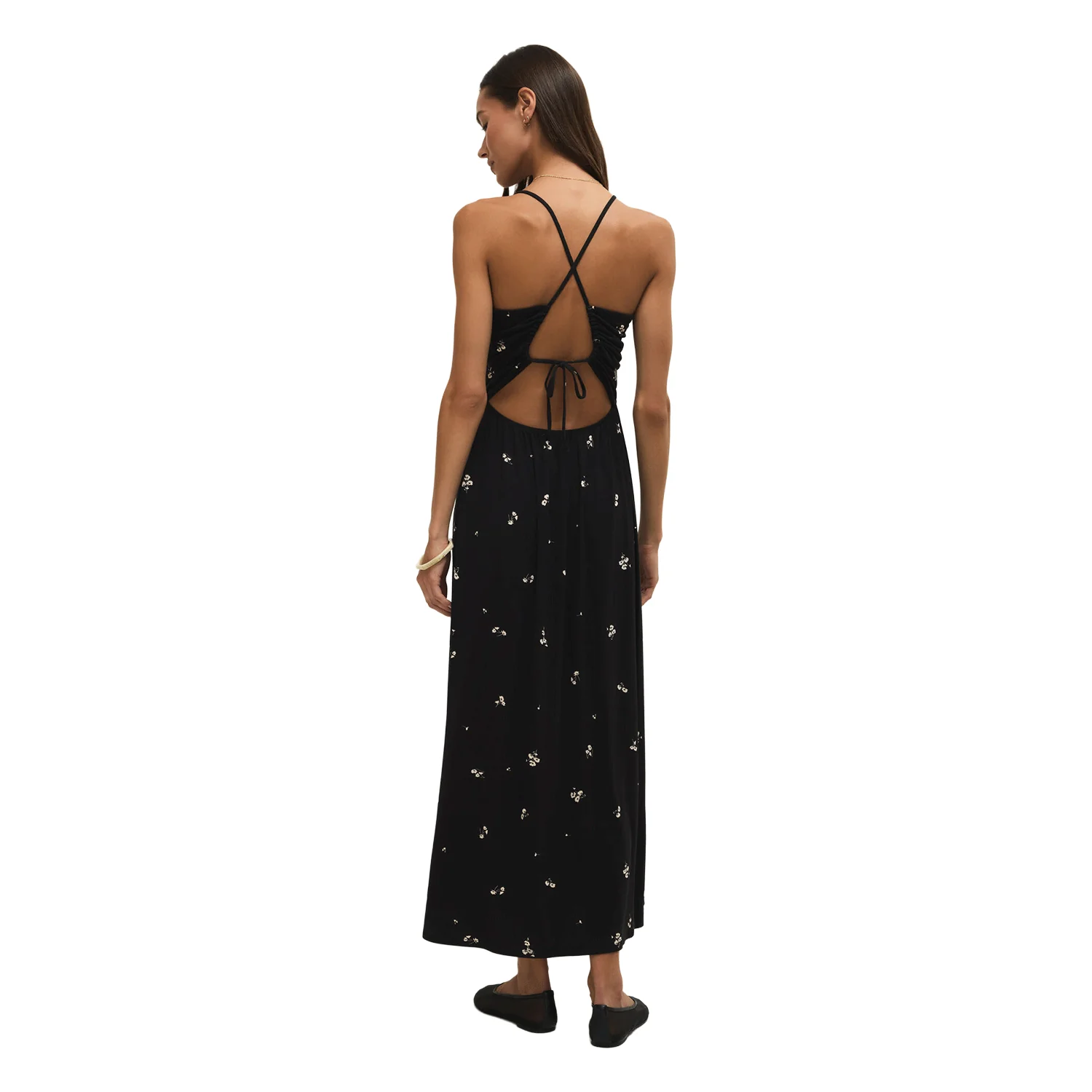 Z Supply Women's Cannes Nala Ditsy Maxi Dress Black - Image 2