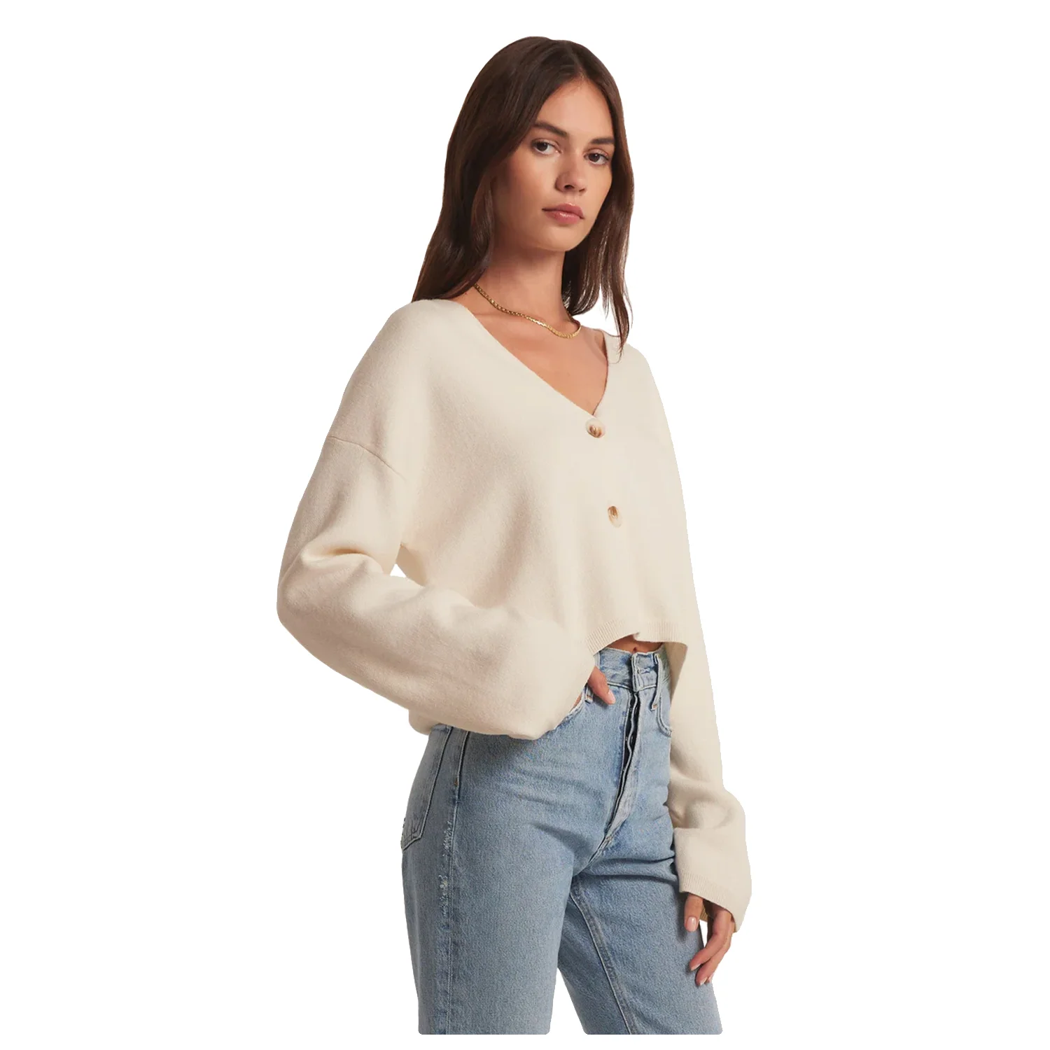 Z Supply Women's Estelle Cardigan Sandstone - Image 2
