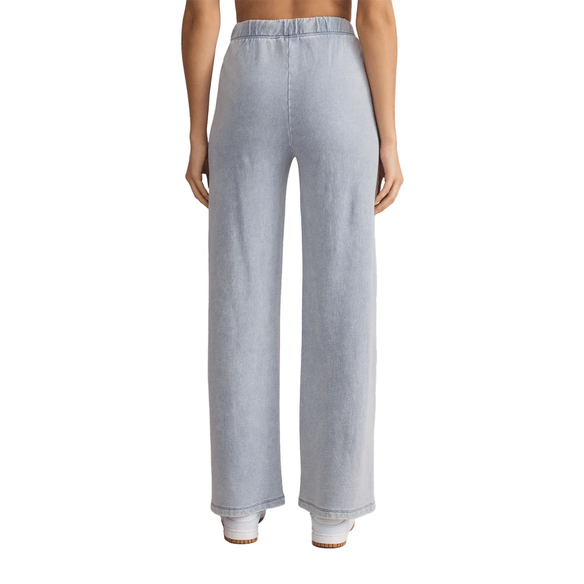 Z Supply Women's Hunter Knit Denim Pant Washed Indigo - Image 4