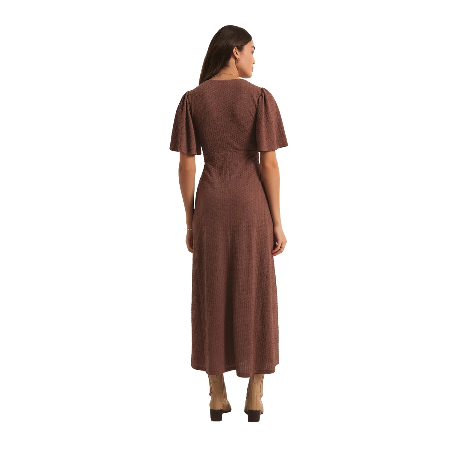 Z Supply Women's Mavis Midi Dress Whipped Mocha - Image 3