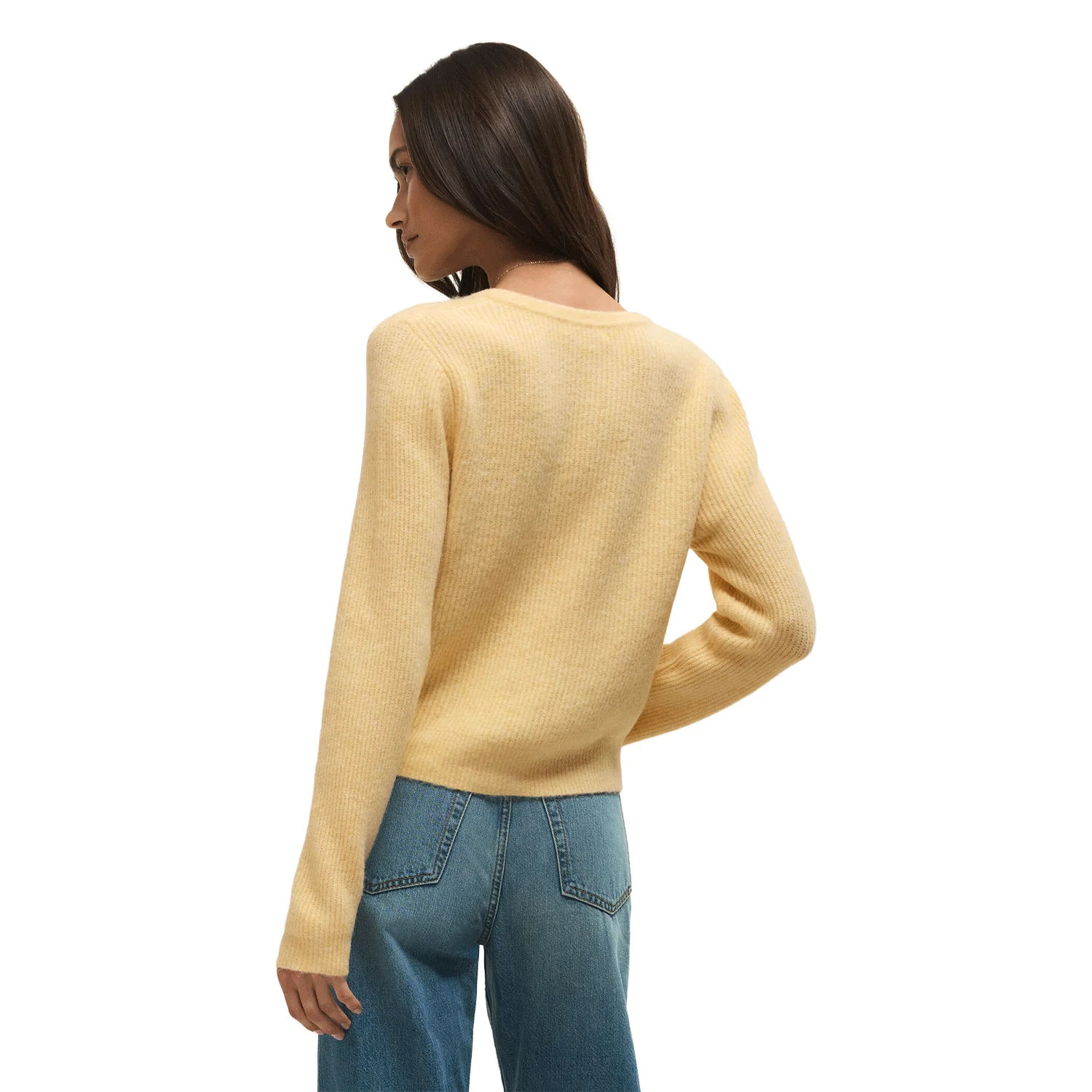 Z Supply Women's Medina Rib Cardigan Custard - Image 2