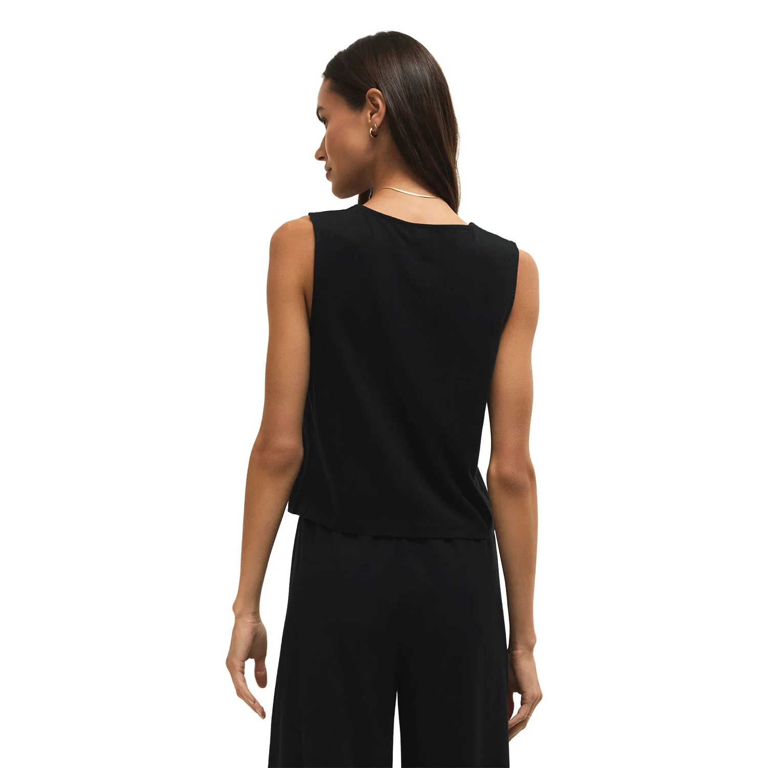 Z Supply Women's Noelle Jersey Sleeveless Top True Black - Image 2