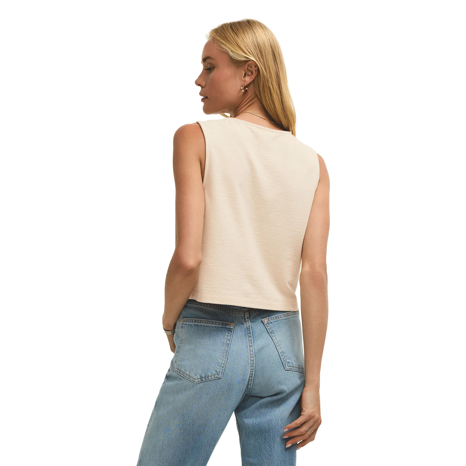 Z Supply Women's Noelle Textured Tank Top Whisper White - Image 2