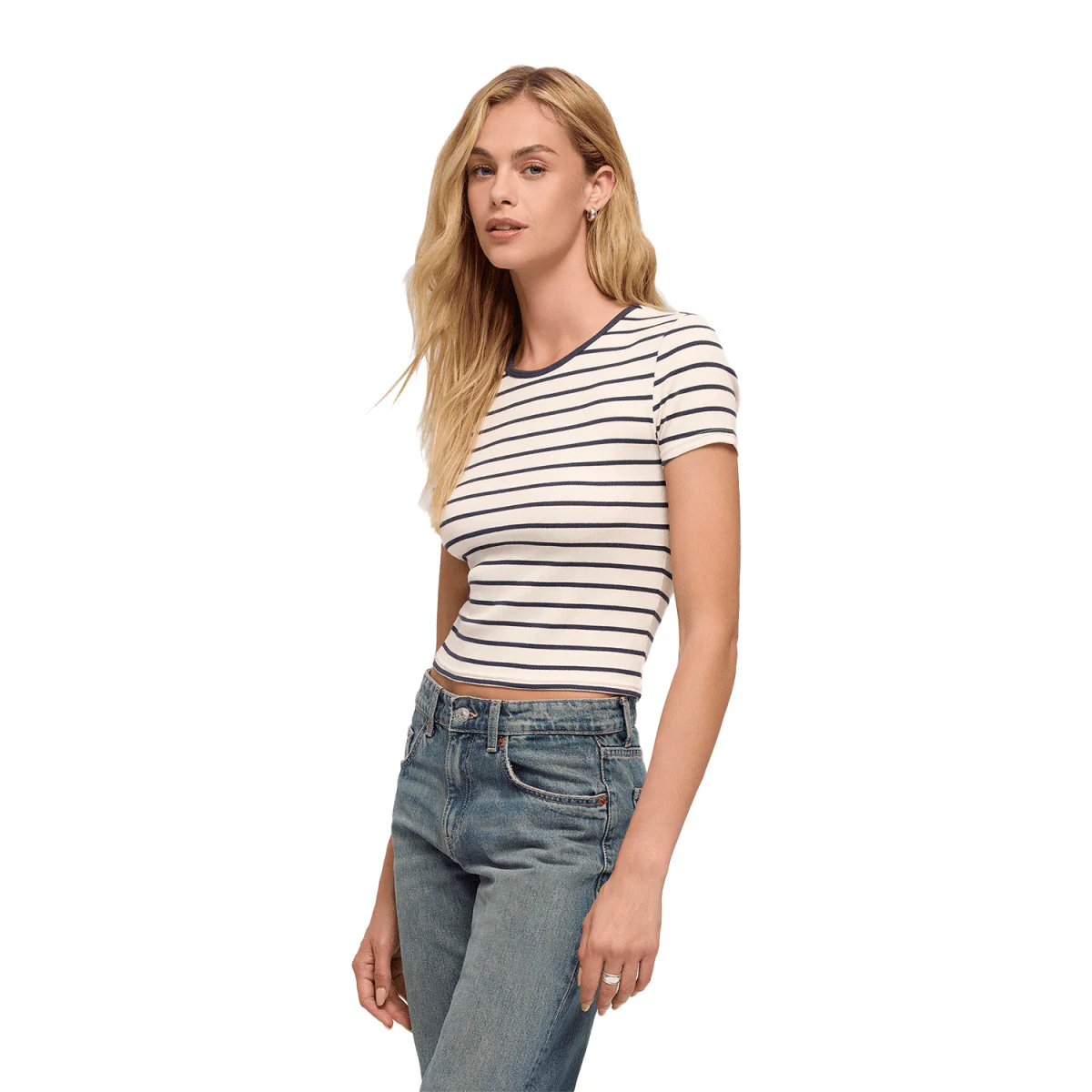 Z Supply Women's Saxton Striped T-Shirt Supernova - Image 2