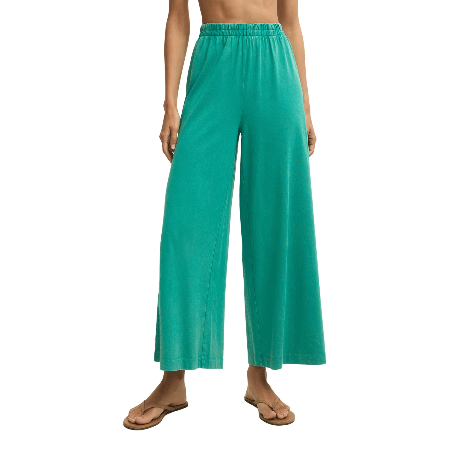 Z Supply Women's Scout Jersey Crop Flare Pant La Palma - Image 2