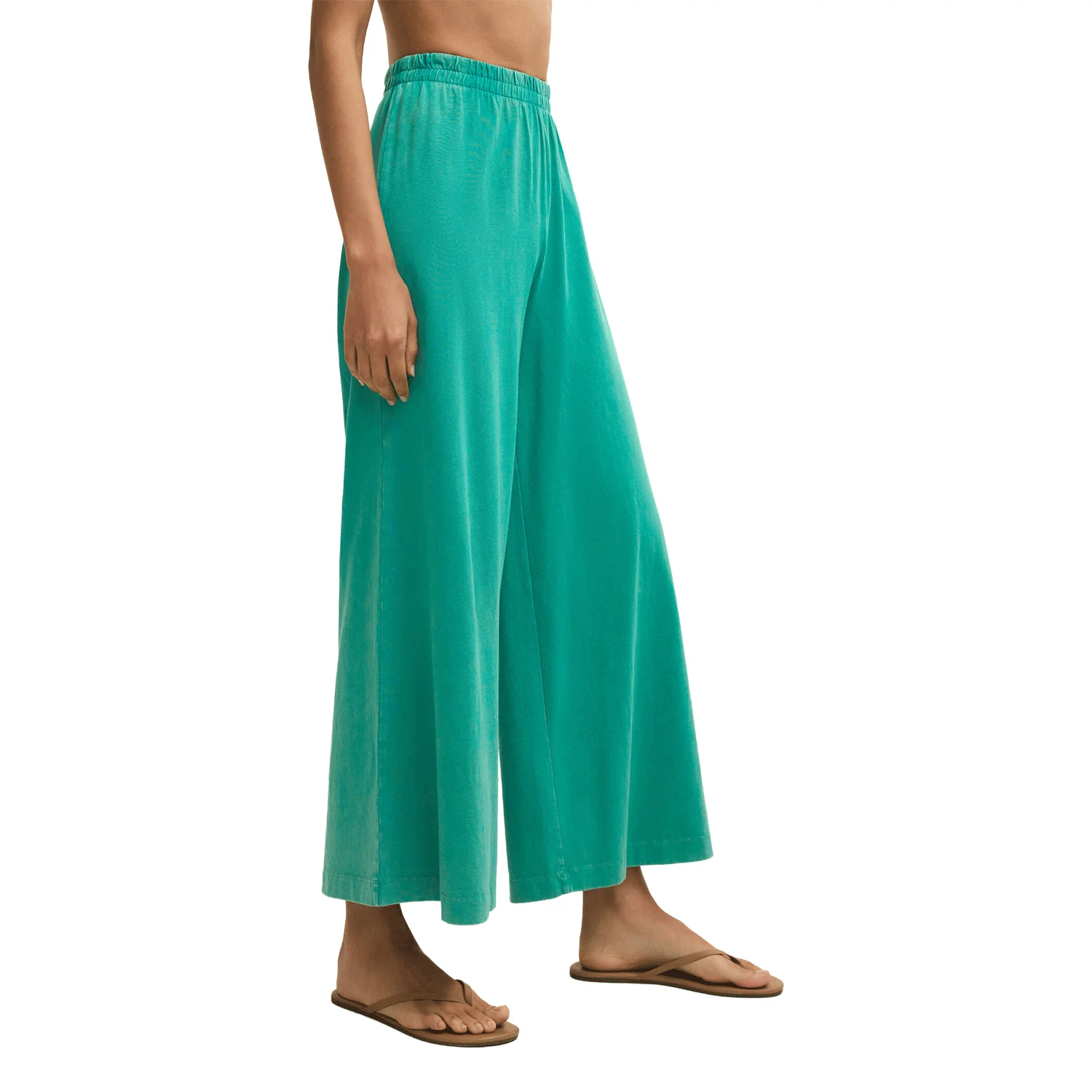 Z Supply Women's Scout Jersey Crop Flare Pant La Palma - Image 3