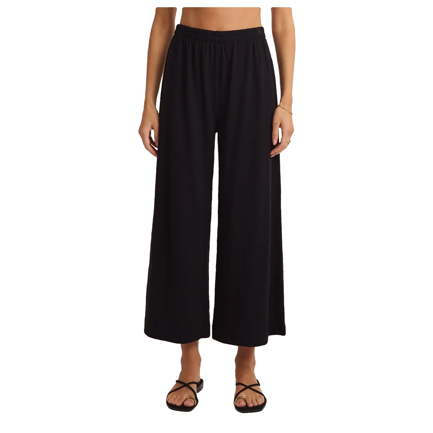 Z Supply Women's Scout Textured Slub Pant Black - Image 3