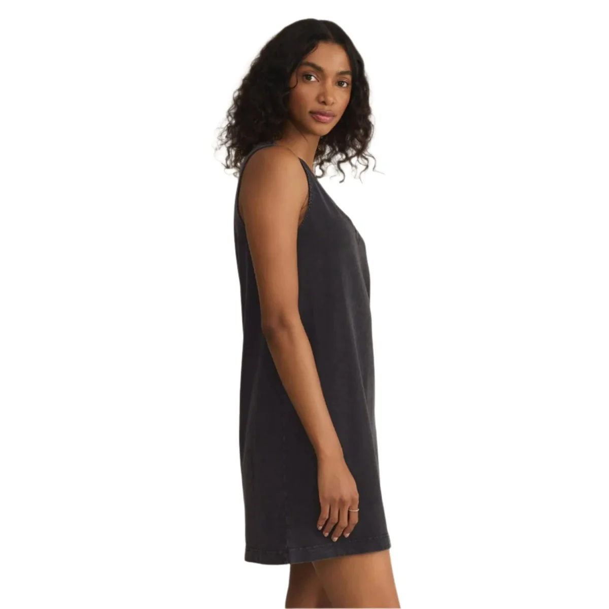 Z Supply Women's Sloan V-Neck Mini Dress Black - Image 3