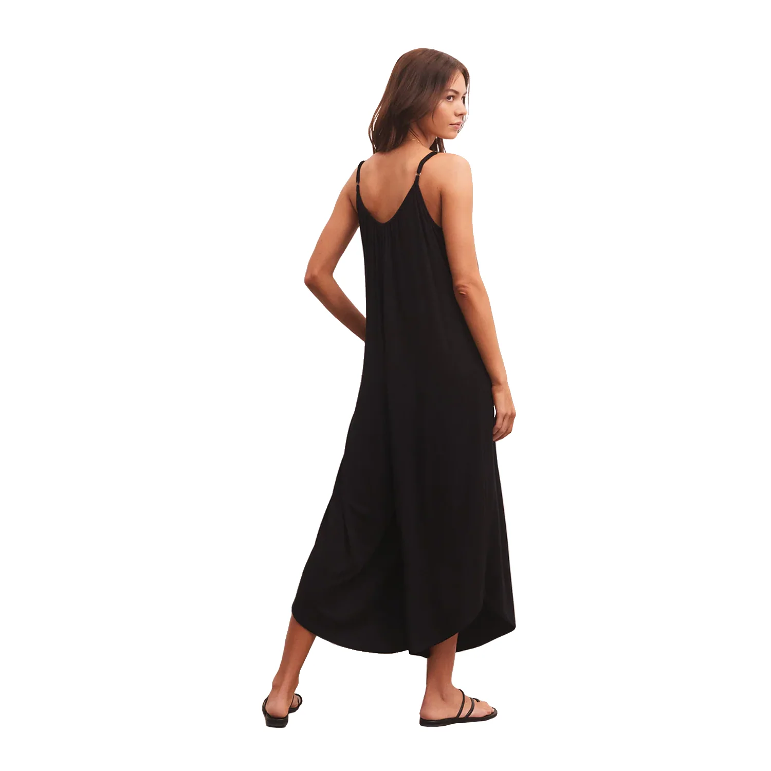 Z Supply Women's The Flared Jumpsuit Black - Image 3