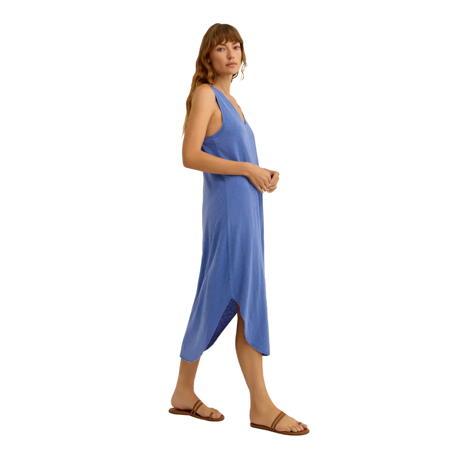 Z Supply Women's The Reverie Slub Dress Blue Waves - Image 2