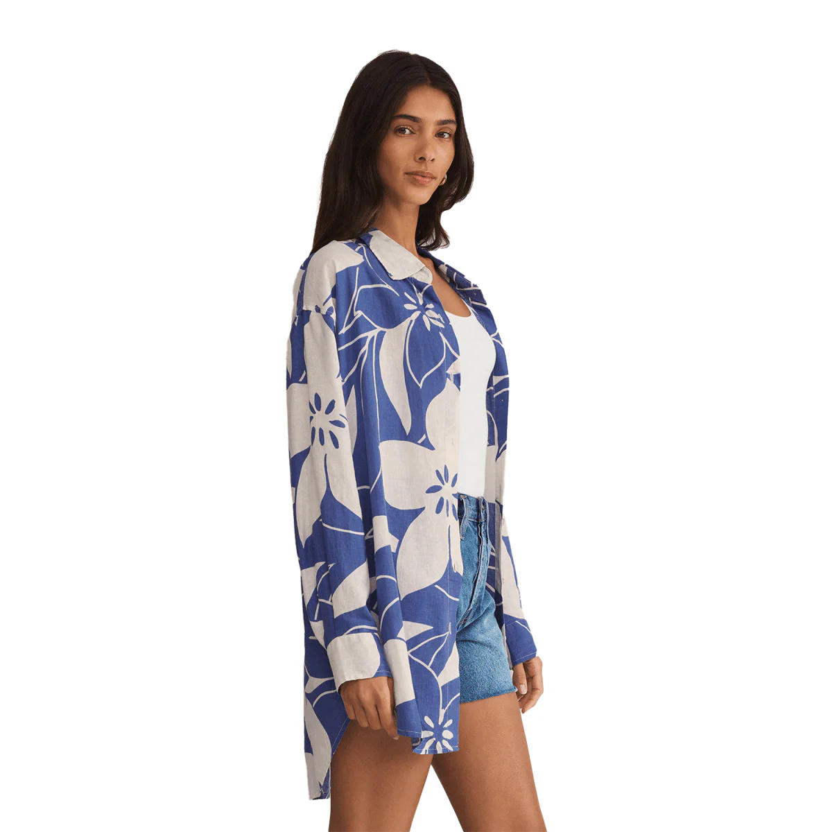 Z Supply Women's Tomas Madero Leaf Button Up Riviera - Image 3