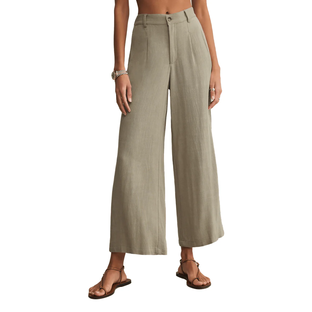 Z Supply Women's Vista Pant Dusty Palm - Image 3